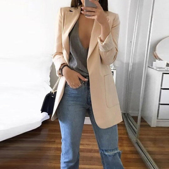 EB | Elegante Jacke mit Taschen für Frauen