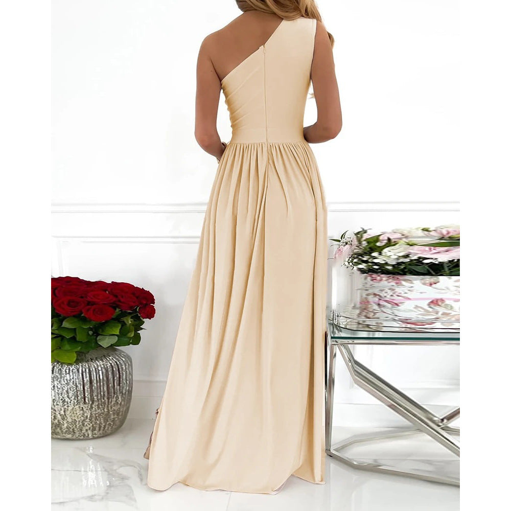 EB | Frühling/Sommer Schulterfreies Kleid für Frauen
