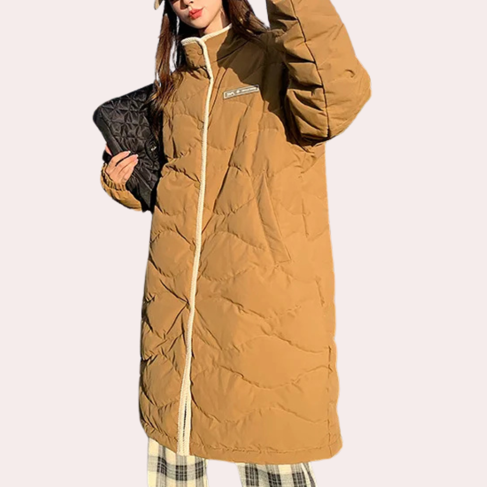 EB | Klassischer Mittel langer Wintermantel für Damen