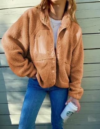 EB | Winter Fleecejacke mit Knopfverschluss