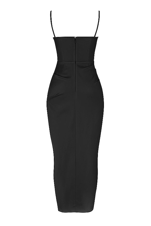 EB | Plissiertes Korsett Midikleid