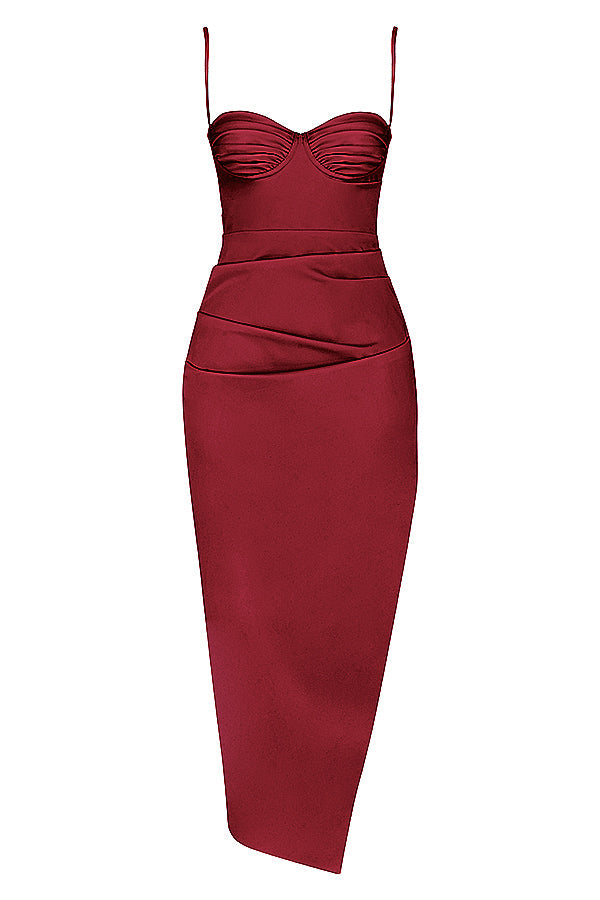 EB | Plissiertes Korsett Midikleid