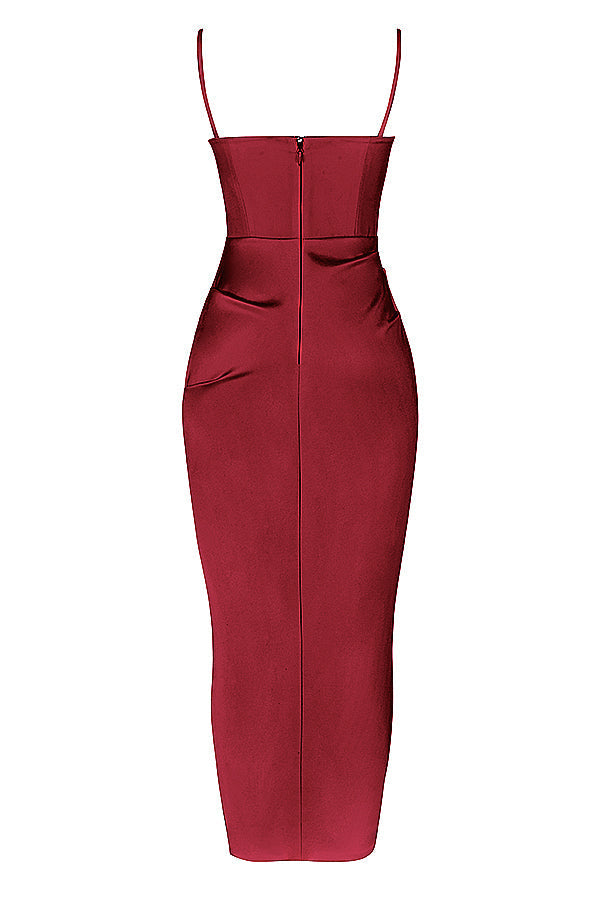 EB | Plissiertes Korsett Midikleid