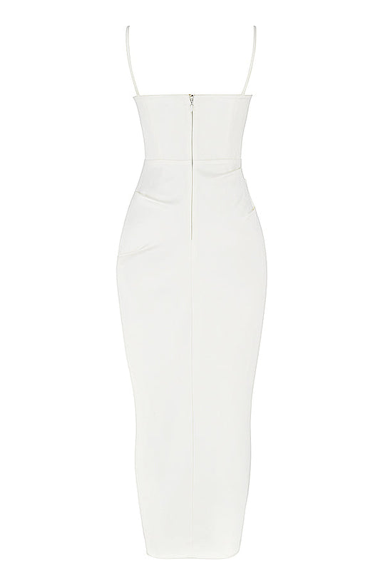 EB | Plissiertes Korsett Midikleid