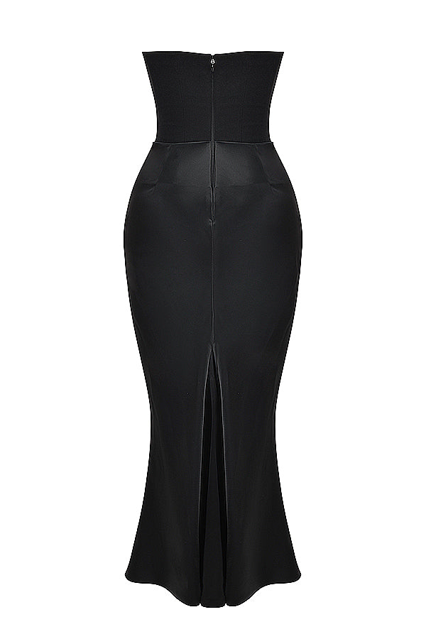 EB | Trägerloses Korsett Maxi Kleid