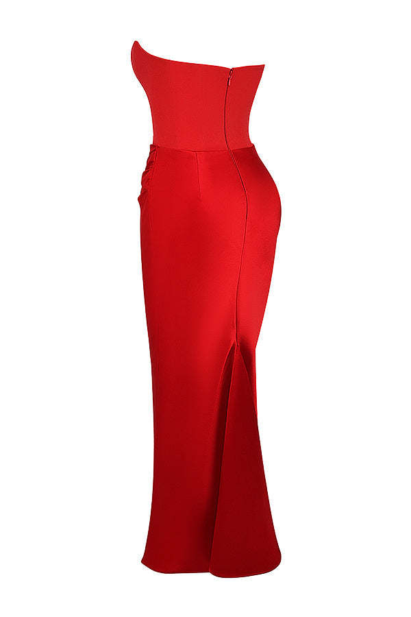 EB | Trägerloses Korsett Maxi Kleid