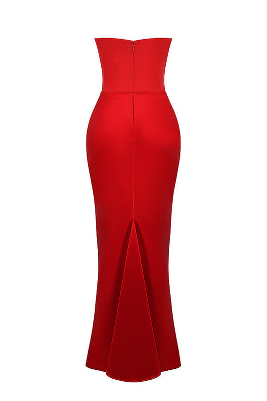 EB | Trägerloses Korsett Maxi Kleid