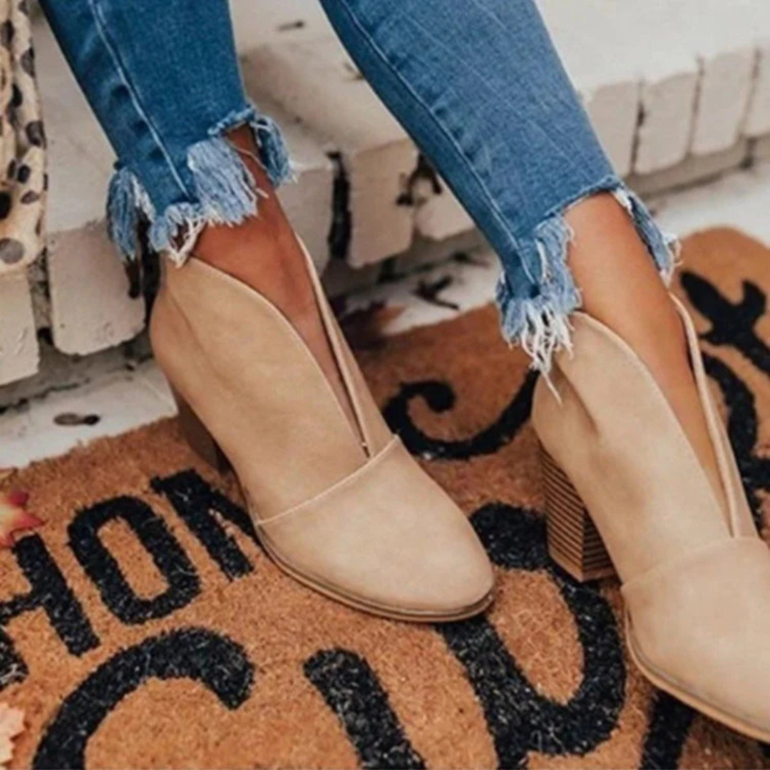 Schicke Bequeme Glitzernde Hochhackige Leder Damen Stiefel EB