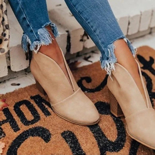 Schicke Bequeme Glitzernde Hochhackige Leder Damen Stiefel EB