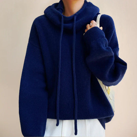 EB | Rollkragenpullover Gerippter Saum
