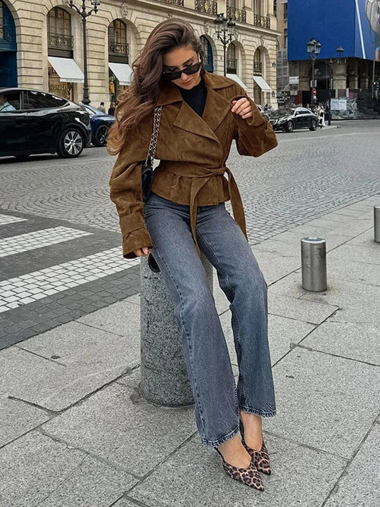 EB | Retro Wildlederjacke
