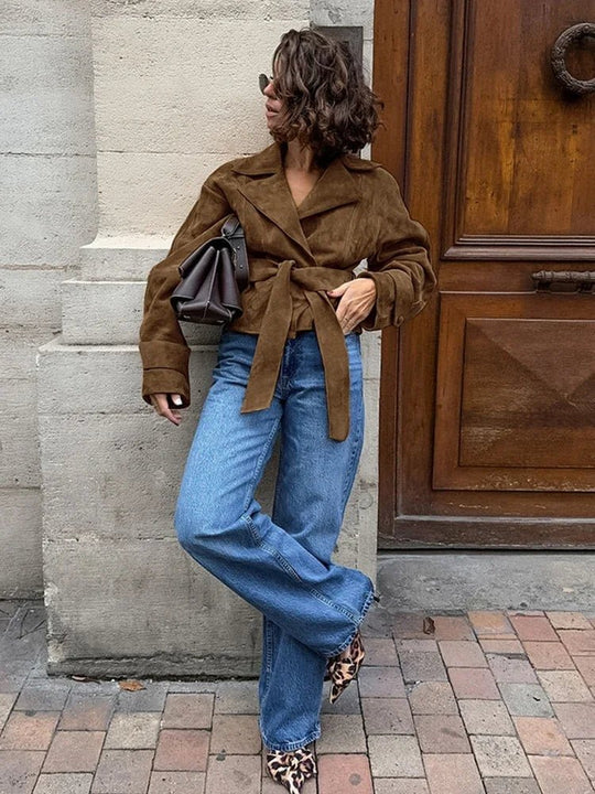 EB | Retro Wildlederjacke