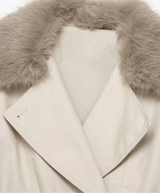 EB | Trenchcoat mit Kunstfell