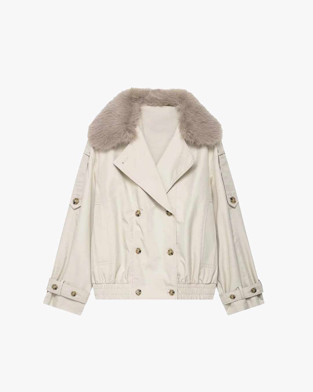 EB | Trenchcoat mit Kunstfell