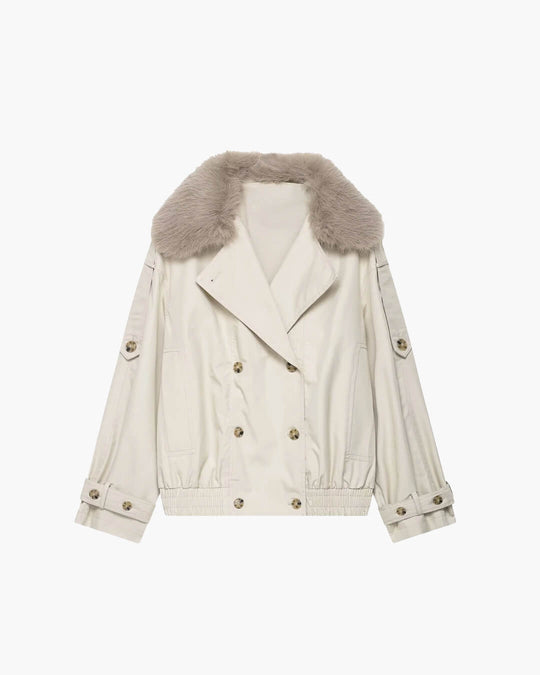 EB | Trenchcoat mit Kunstfell
