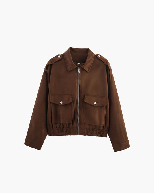 EB | Suede-Pilotjacke