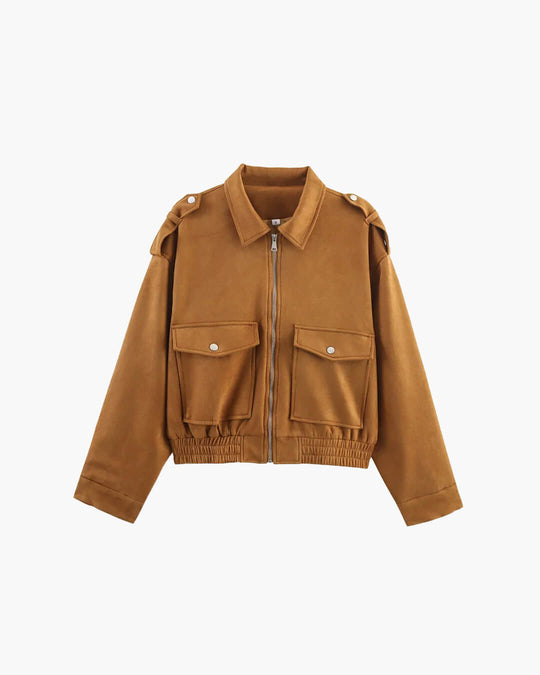 EB | Suede-Pilotjacke