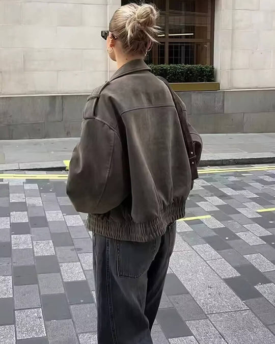 EB | Suede-Pilotjacke