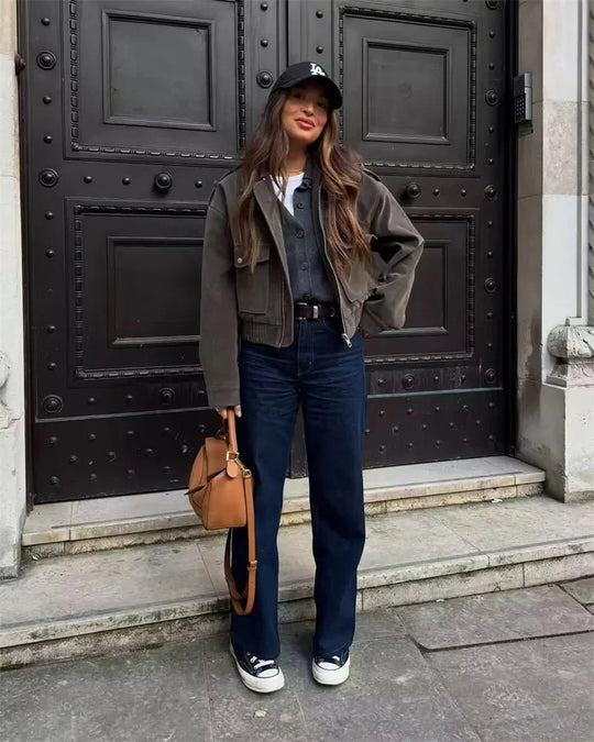 EB | Suede-Pilotjacke
