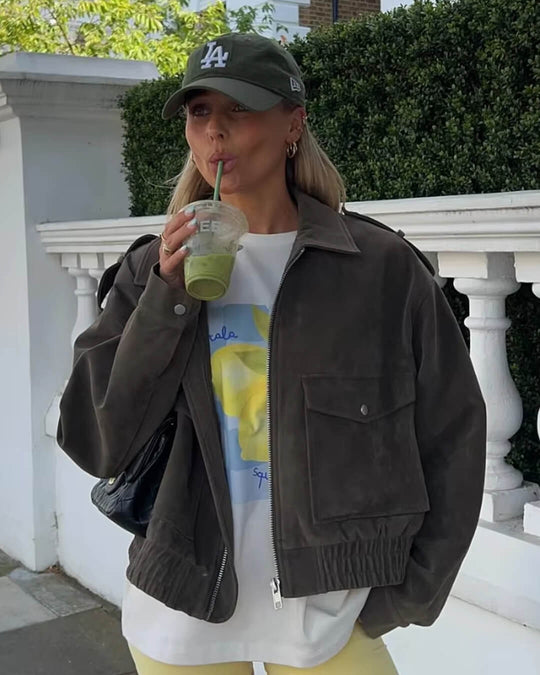 EB | Suede-Pilotjacke