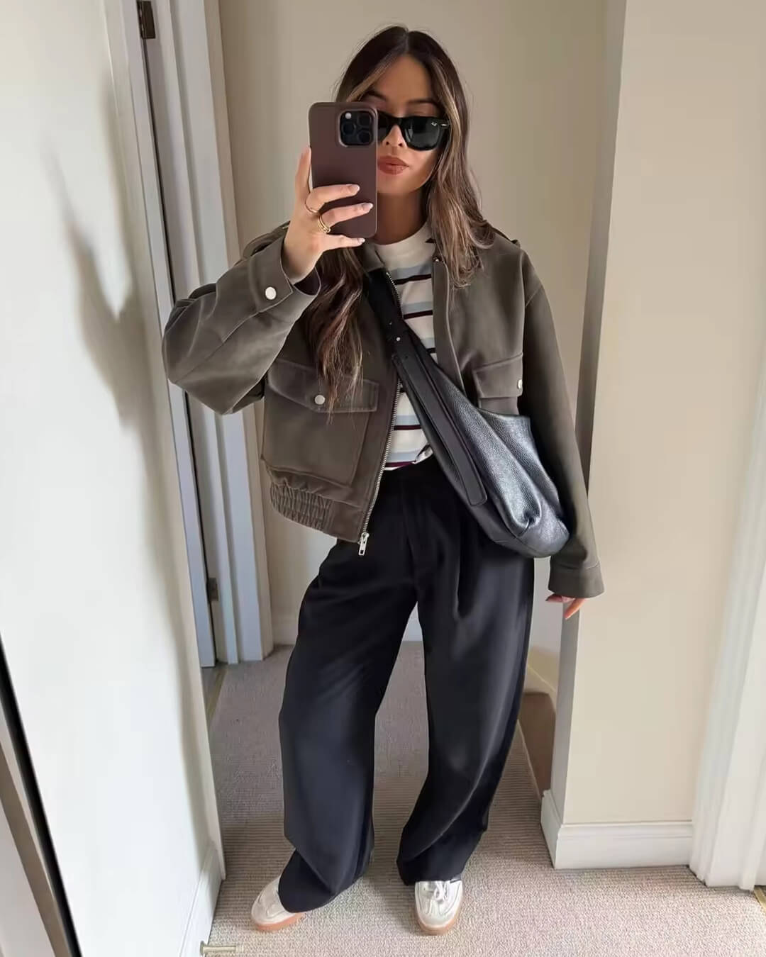 EB | Suede-Pilotjacke
