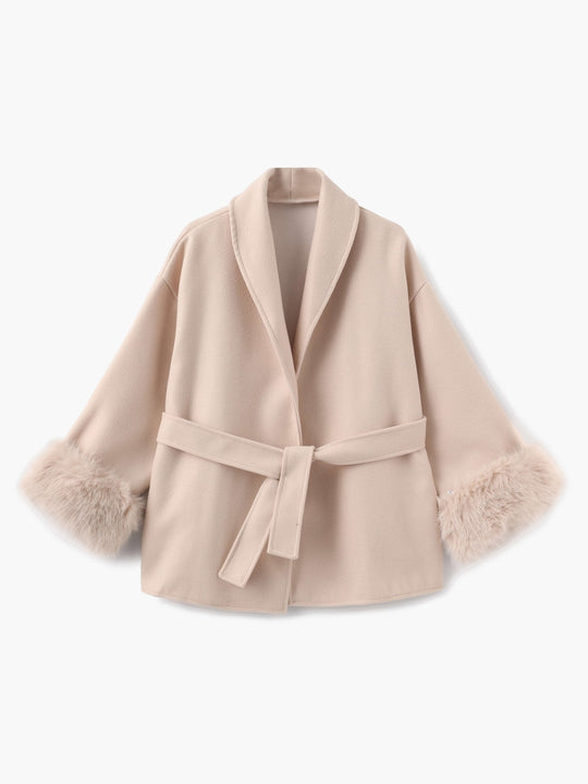 EB | Faux Fur Mantel