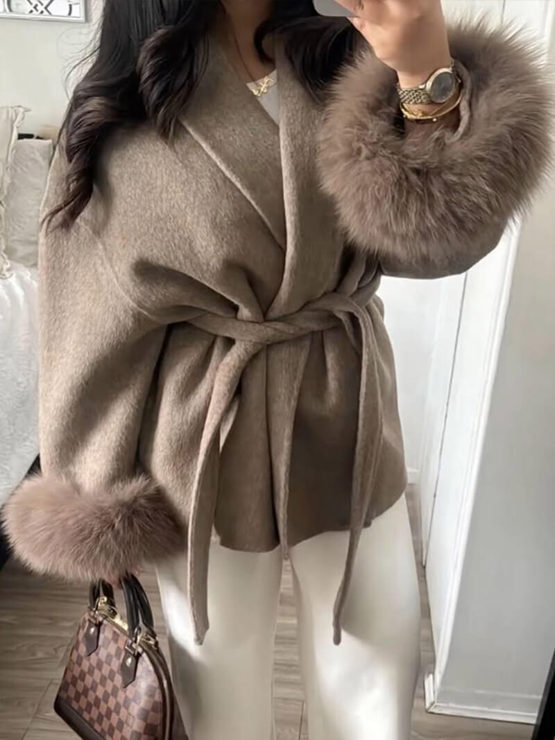 EB | Faux Fur Mantel