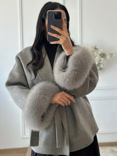 EB | Faux Fur Mantel