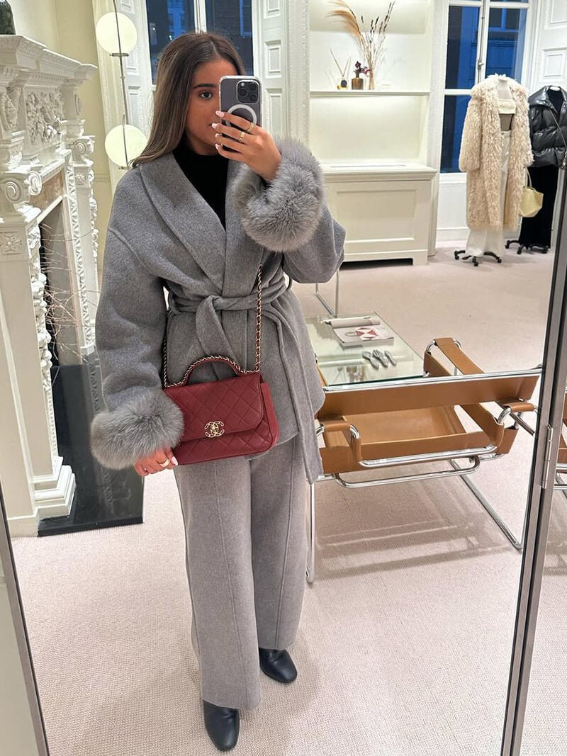EB | Faux Fur Mantel