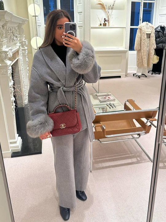 EB | Faux Fur Mantel
