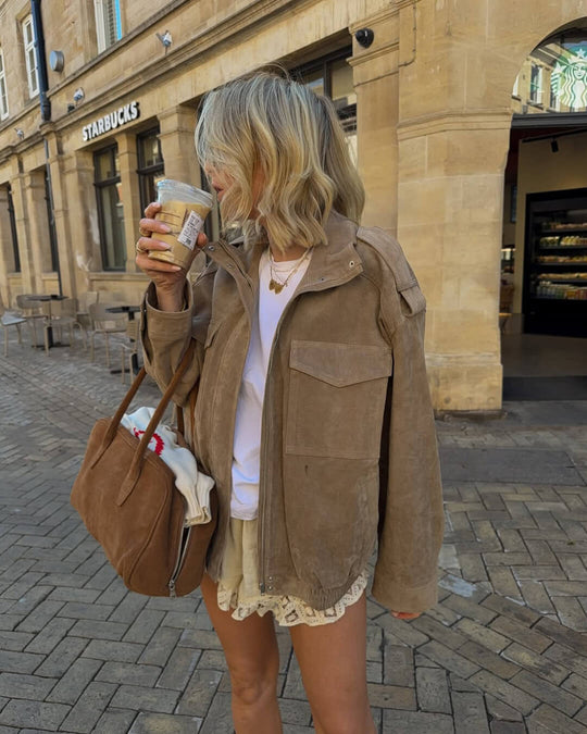 EB | Wildleder Motorradjacke