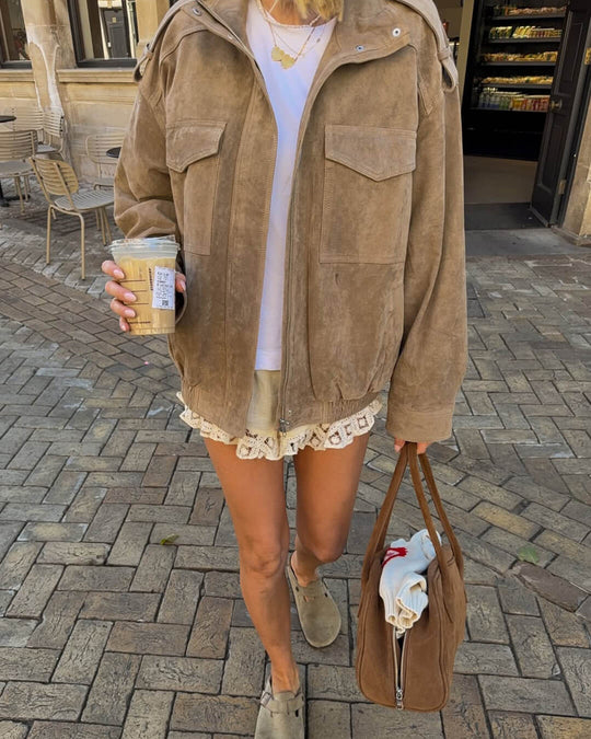 EB | Wildleder Motorradjacke