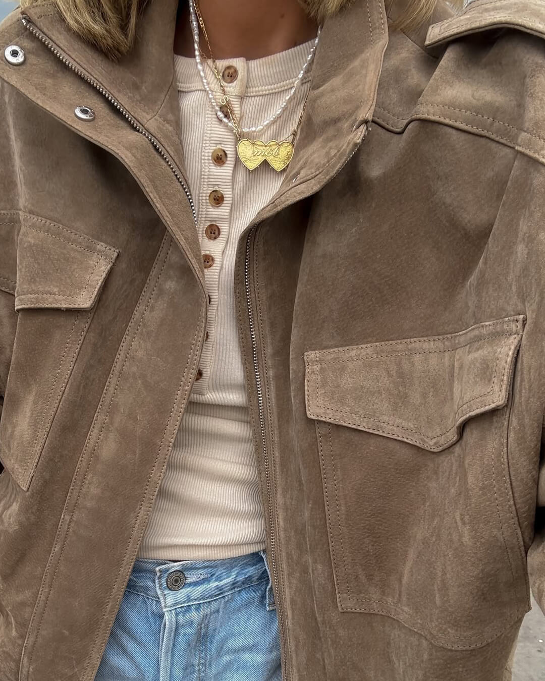 EB | Wildleder Motorradjacke