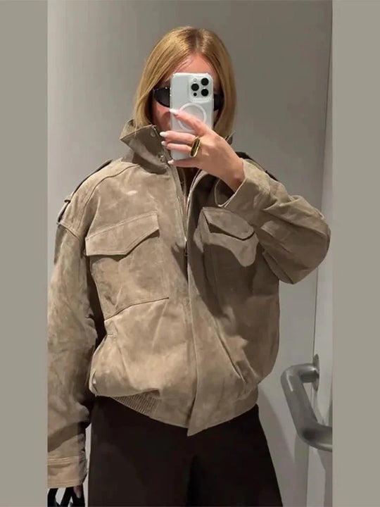 EB | Wildleder Motorradjacke