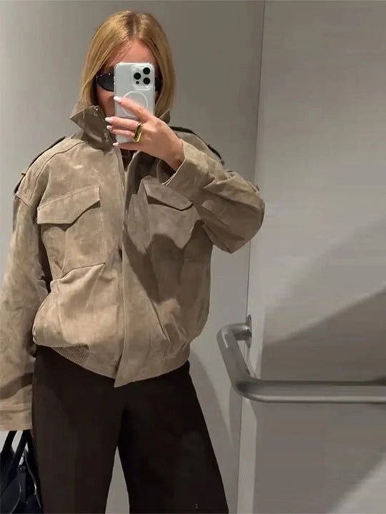 EB | Wildleder Motorradjacke