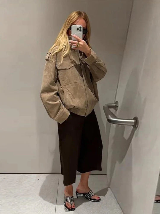EB | Wildleder Motorradjacke