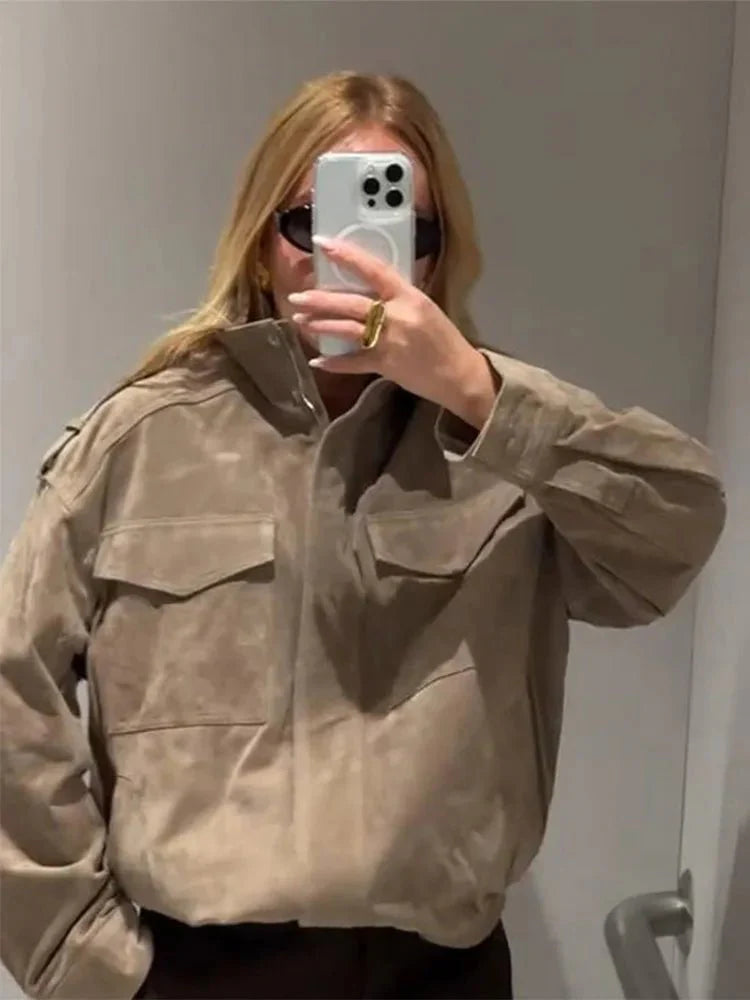 EB | Wildleder Motorradjacke