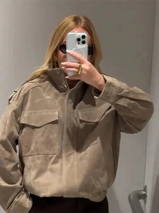 EB | Wildleder Motorradjacke