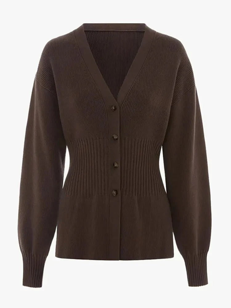 EB | Taillierter V-Ausschnitt Cardigan
