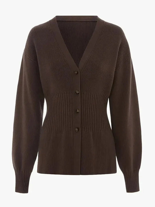 EB | Taillierter V-Ausschnitt Cardigan