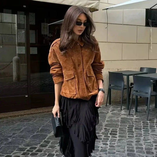 EB | Wildleder Bomberjacke
