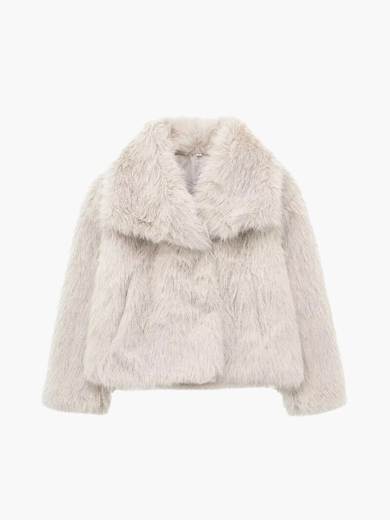 EB | Faux Fur Mantel