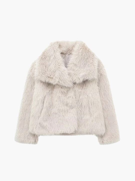 EB | Faux Fur Mantel