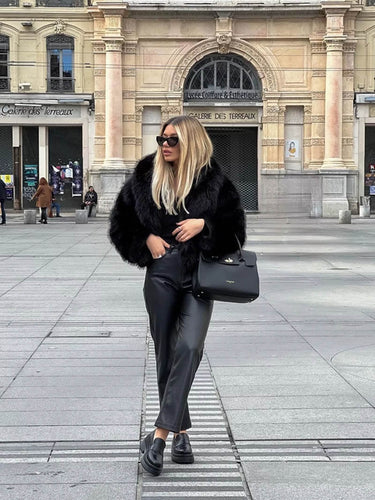EB | Faux Fur Mantel