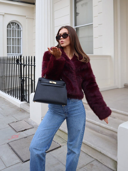 EB | Faux Fur Mantel