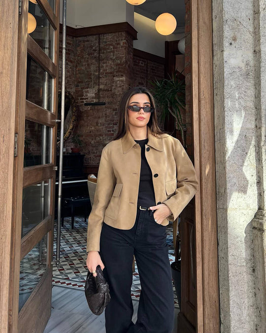 EB | Wildleder Blazerjacke