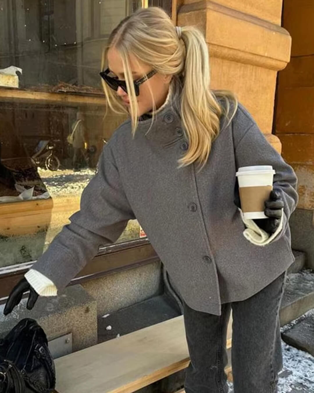 EB | Elegante Jacke mit Stehkragen