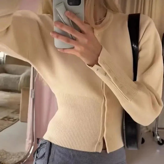 EB | Strickjacke mit Rundhals