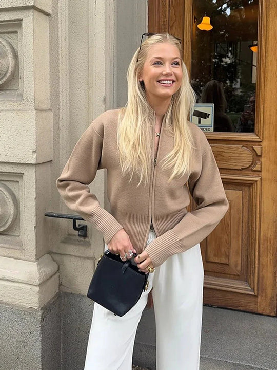 EB | Cardigan mit Reißverschluss