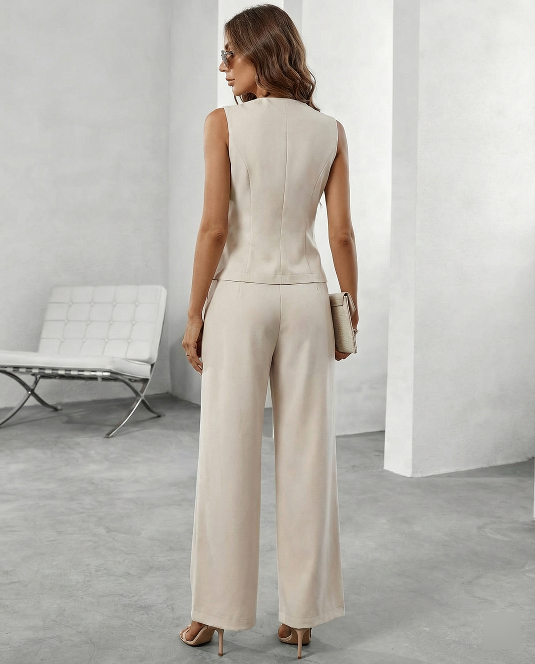 EB | Elegantes Jumpsuit Satz für Jeden Anlass Damen Anzug